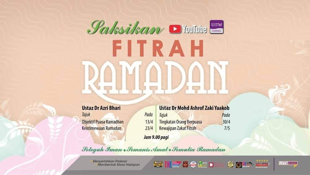 A weekly Ramadan program hosted on UiTM's official YouTube Channel.