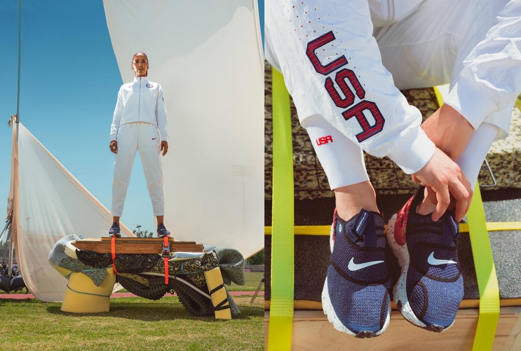 The FlyEase collection by Nike is made of Recyclable materials and comes in many colours.