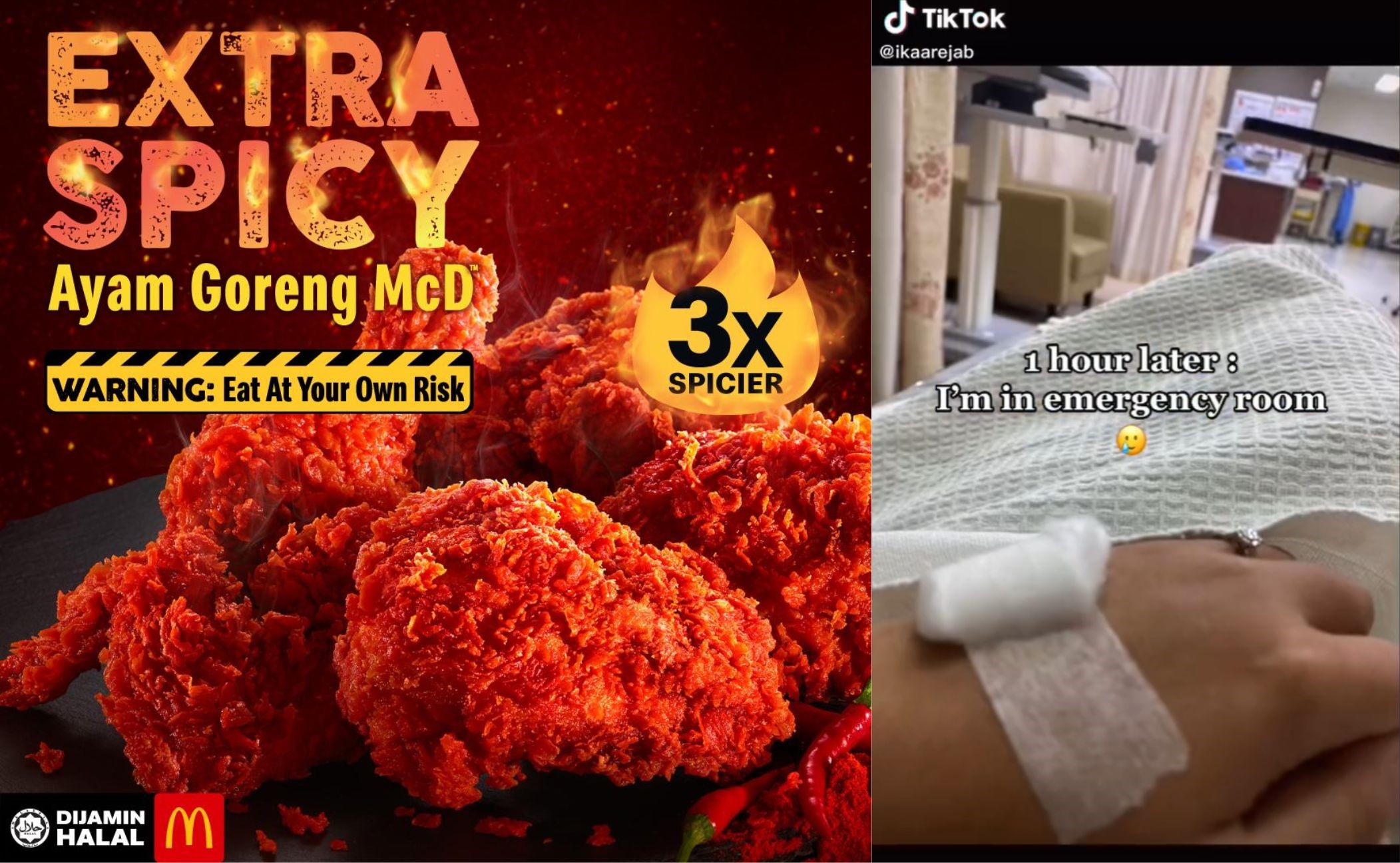 I guess it’s time to have second thoughts on eating the 3x Spicy Chicken huh?