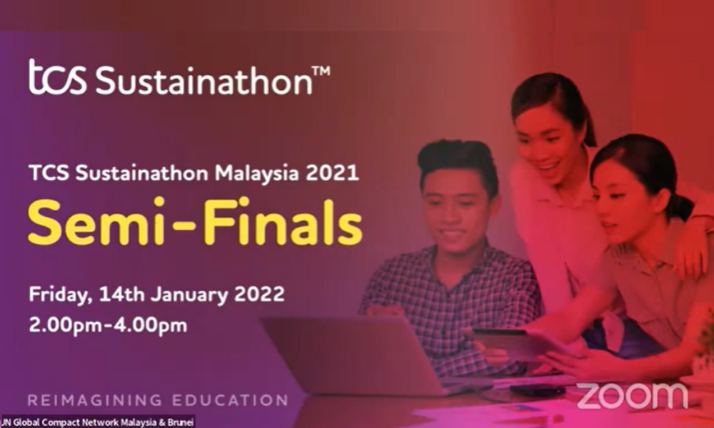 Tata Consultancy Services held its semi-finals virtually involving 9 groups of youth from colleges and universities in Malaysia.