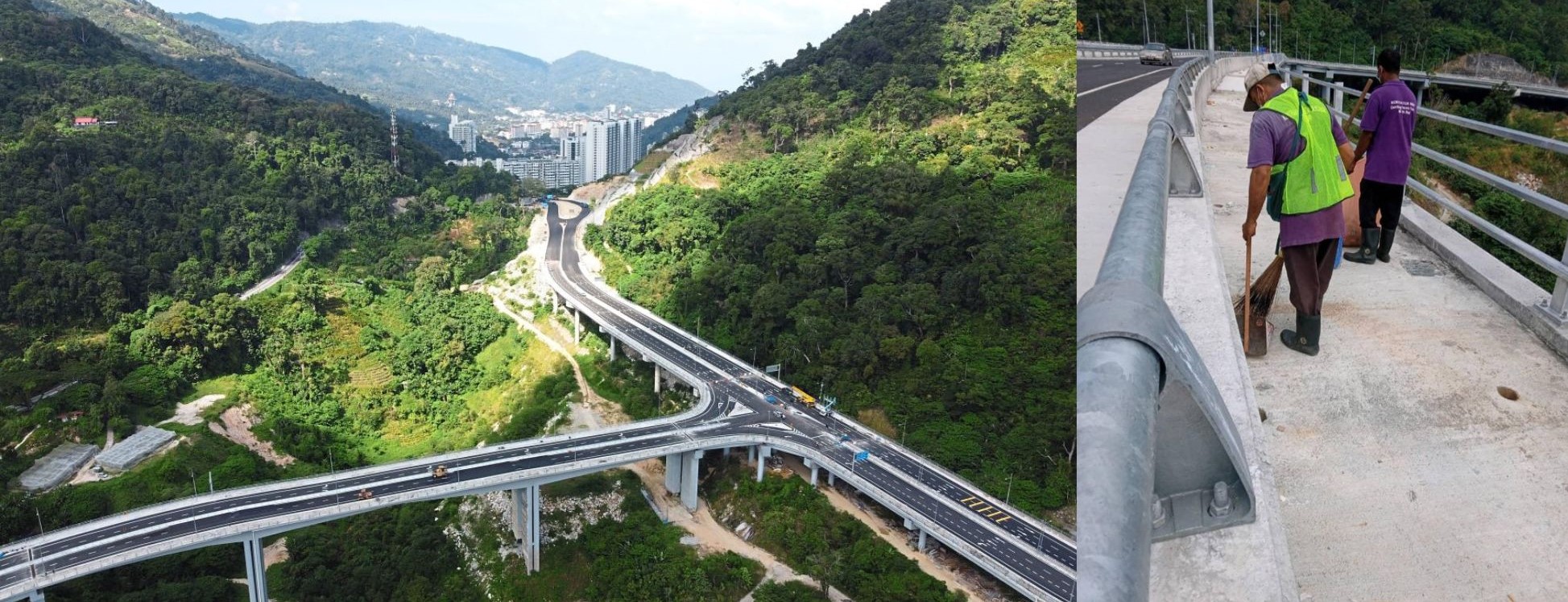It may be Malaysia’s highest elevated highway but it only took 2 weeks for it to be filled with trash.