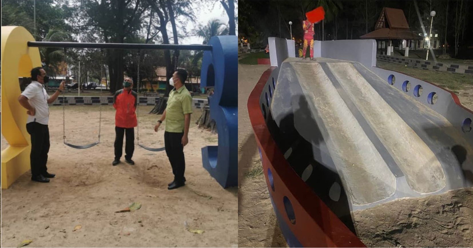 Playground Or PLKN Camp? Malaysians Confused Over Supposed Seaside Play Area