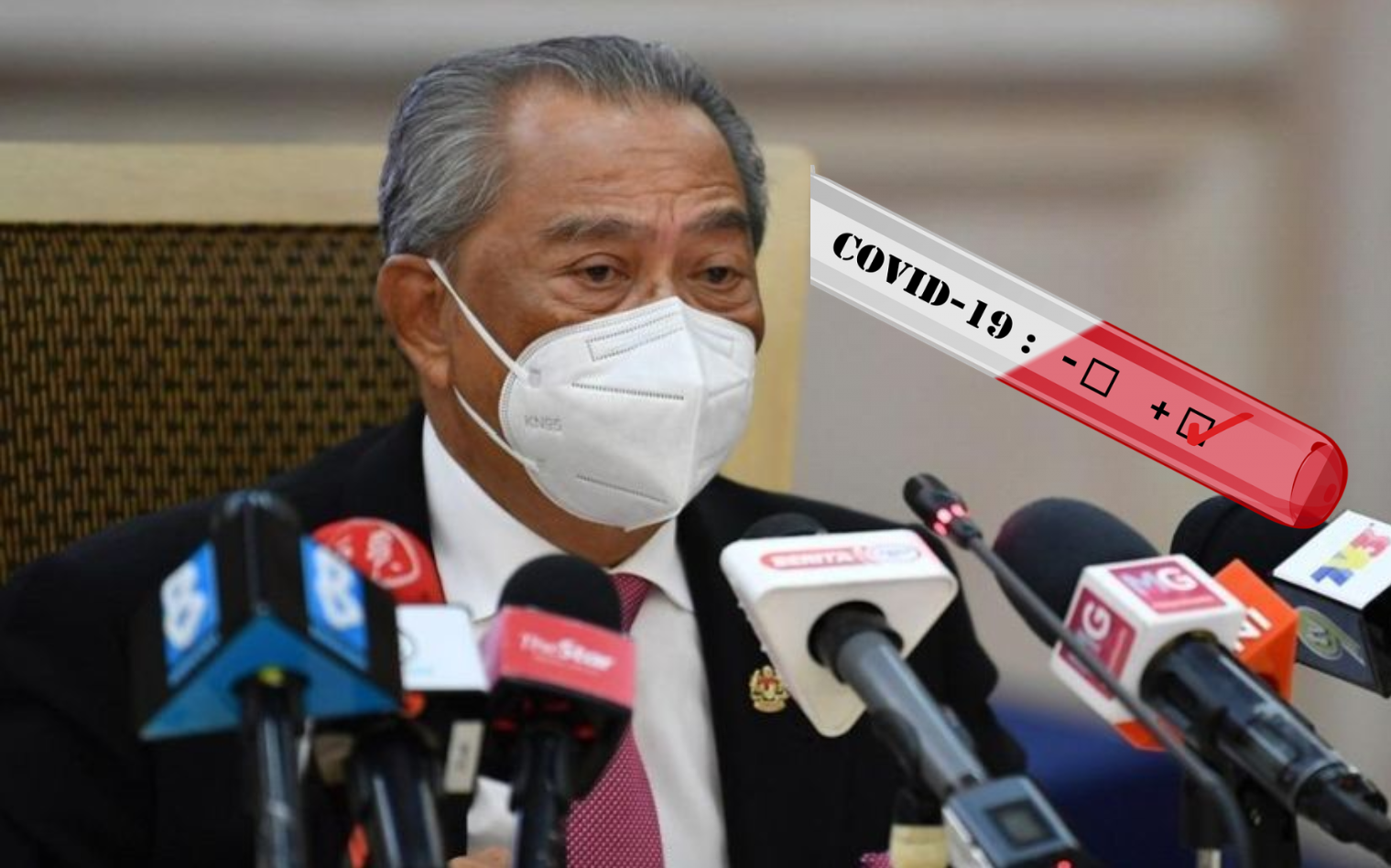 Former PM Muhyiddin Tests Positive For Covid-19