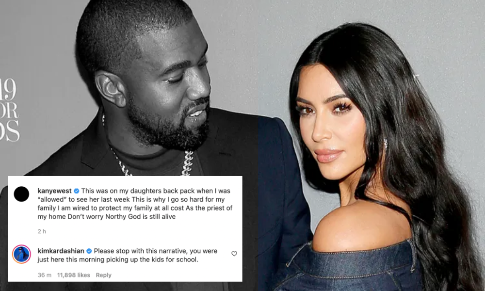 The Keeping Up With The Kardashians star responded to her ex-husband over claims he made about their children.