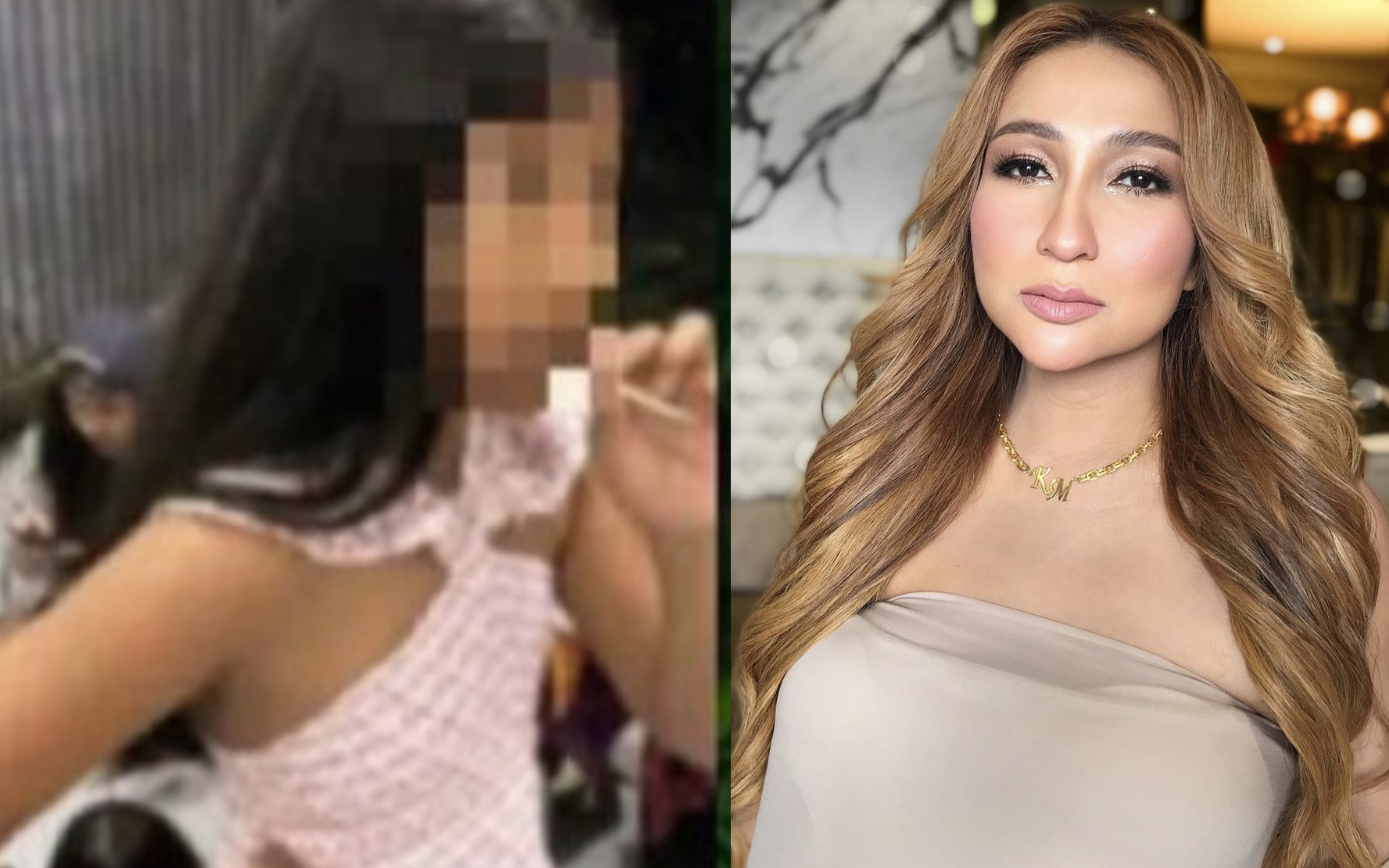 Kak KM says that she allows her daughter to smoke without tobacco under her supervision. But if she’s guilty, she can be prosecuted under the Children Act 2001.