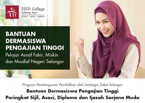 PROGRAM PEMBANGUNAN PENDIDIKAN OLEH LEMBAGA ZAKAT SELANGOR Bantuan Dermasiswa Pengajian Tinggi Negeri Selangor: 
Pengambilan sesi 2021/22 kini dibuka untuk peringkat Sijil, Asasi, Diploma dan Ijazah Sarjana Muda