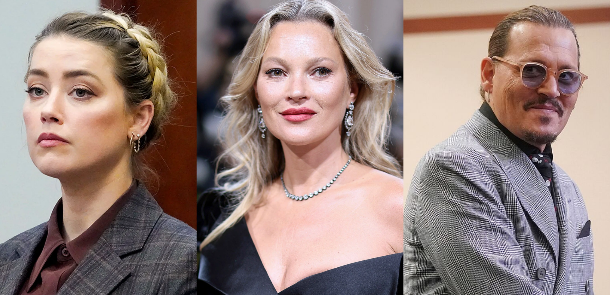 OBJECTION! Kate Moss Refutes Amber's Claim That Johnny Pushed Her Down The Stairs